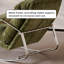 Chaise berçante simple à structure en métal Home Living