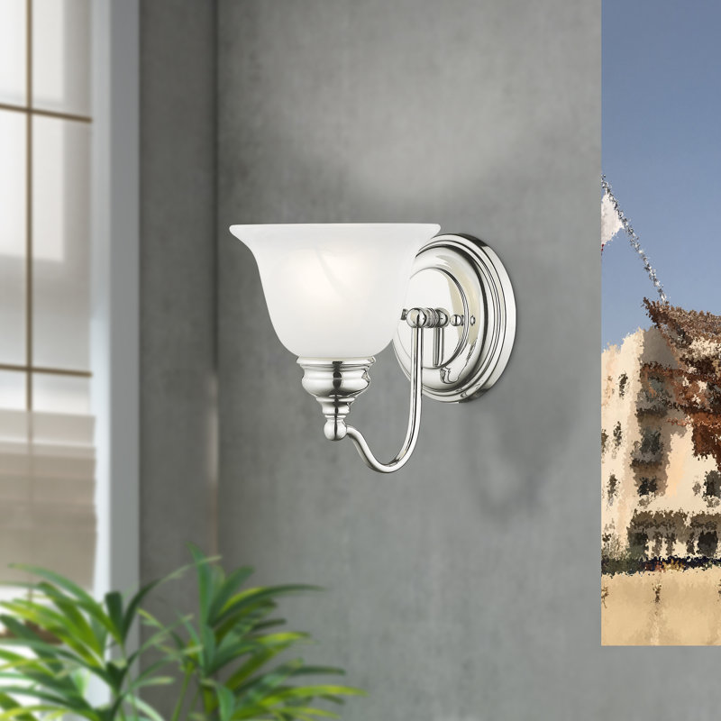 Becky Dimmable Bath Sconce, Polished Chrome
