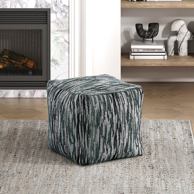 Pouf en tissu multicolore, antidérapant, 100 % moderne, base rembourrée, poids : 2,25 kg, poids du colis : 2,95 kg