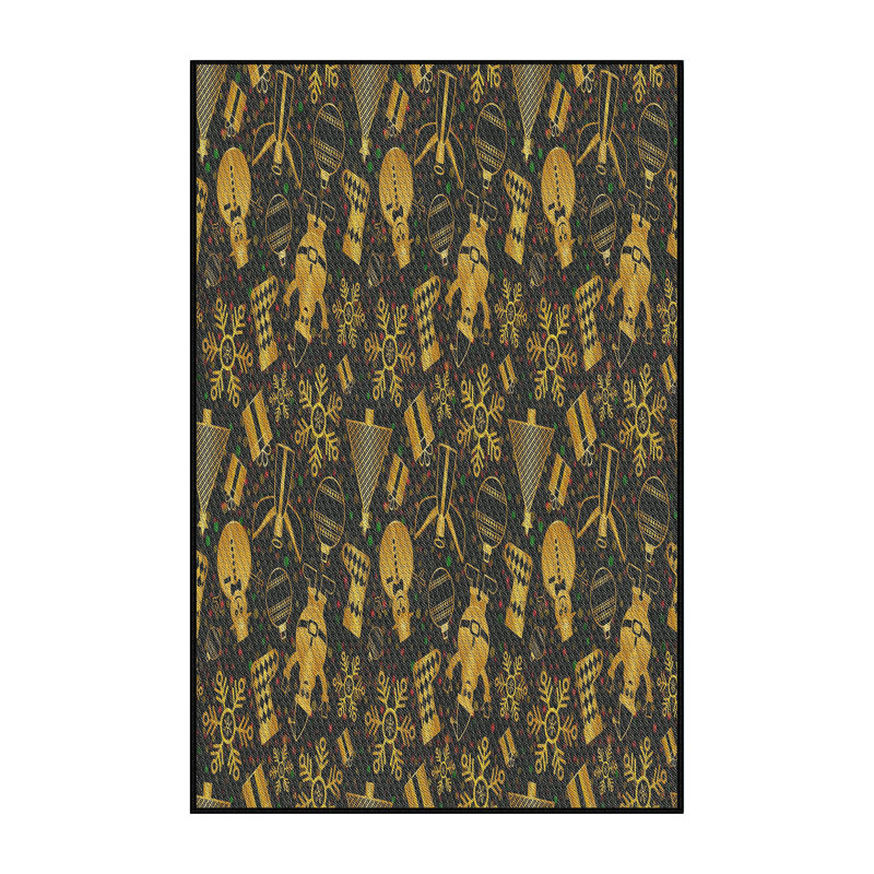 Tapis de zone verte à motif, Rectangle 2 pi x 4 pi