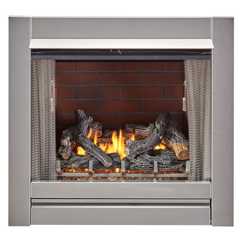 Angeliki-Electra Ceramic Fiber Brick Fire Back, Vintage Red