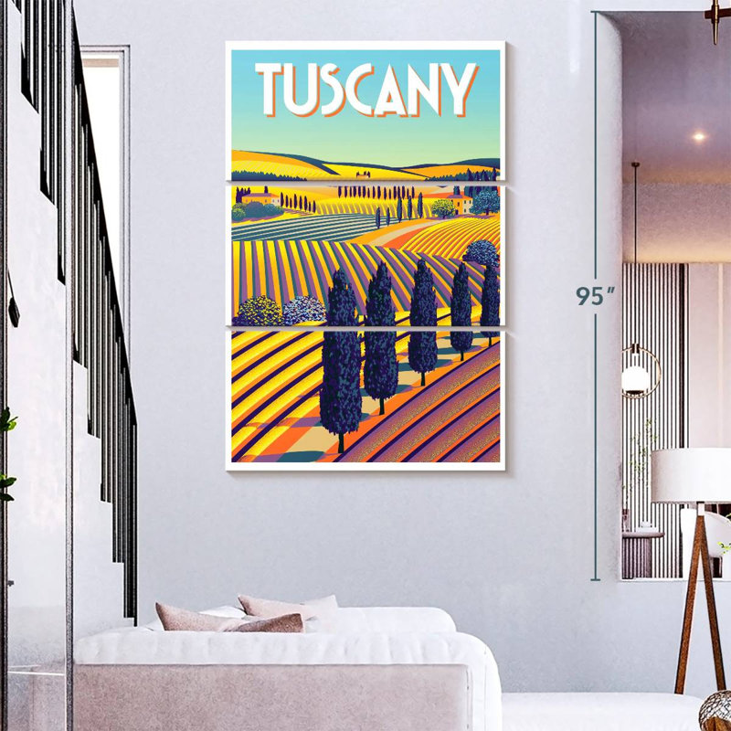 Affiche Nicci Tuscany, H 74 po x l 48 po