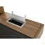 Bureau d'ordinateur compact avec rangement multiple