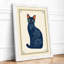 Botanical Cat Boho - Framed Print-1904740354-1904740415