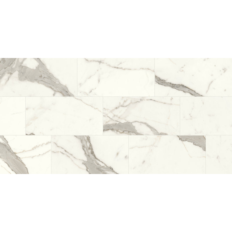 Carrelage mural en porcelaine polie JEM Capriccio Grey (12 po x 24 po)