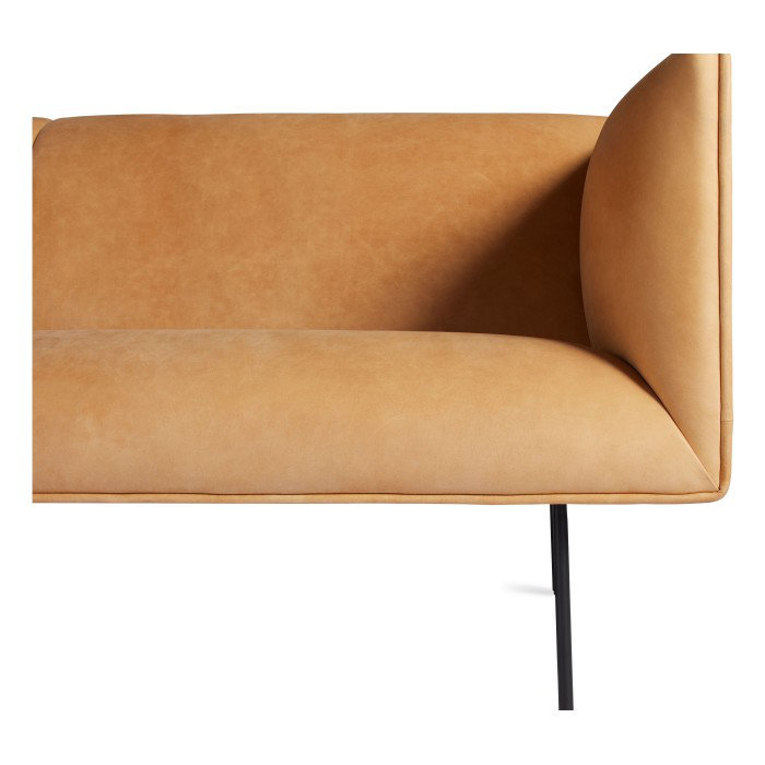 Dandy Leather Lounge Chair, Camel Leather
