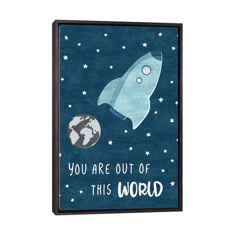 « out of the world », art, H 48 po x l 32 po x P 1,5 po, Toile avec cadre noir patiné