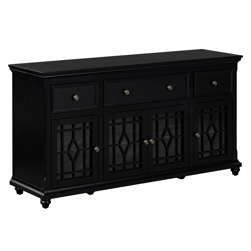 Commode 4 tiroirs Vincent, Black