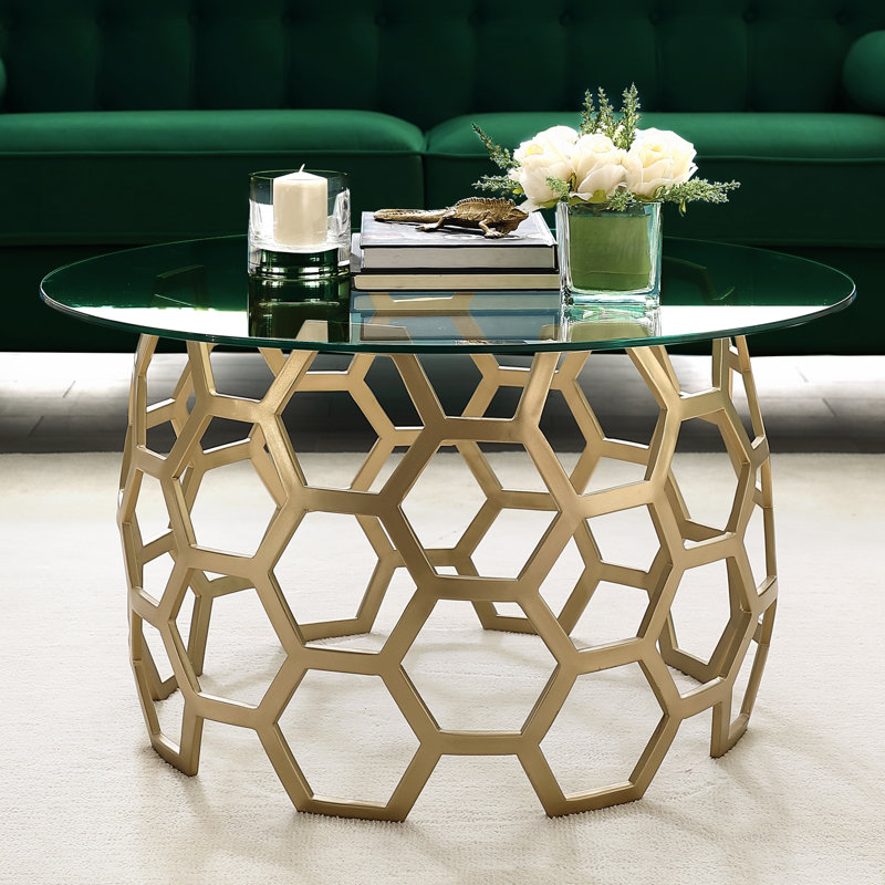 Table basse Mattea, Or