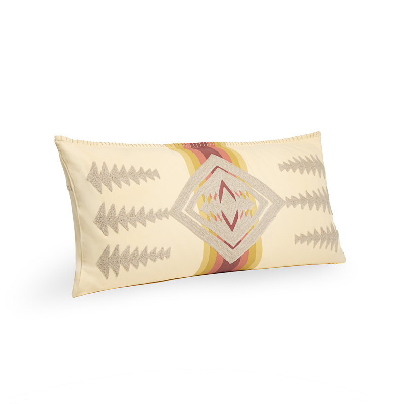 Harding Hug Pillow Ivory 14x30", 14"H x 14"W, Ivory Southwestern