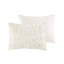 Ensemble d'édredon 3 pièces en chenille blanc cassé Larissa-102156758