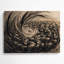 Faune, gnou, art mural gris en métal-1836436644