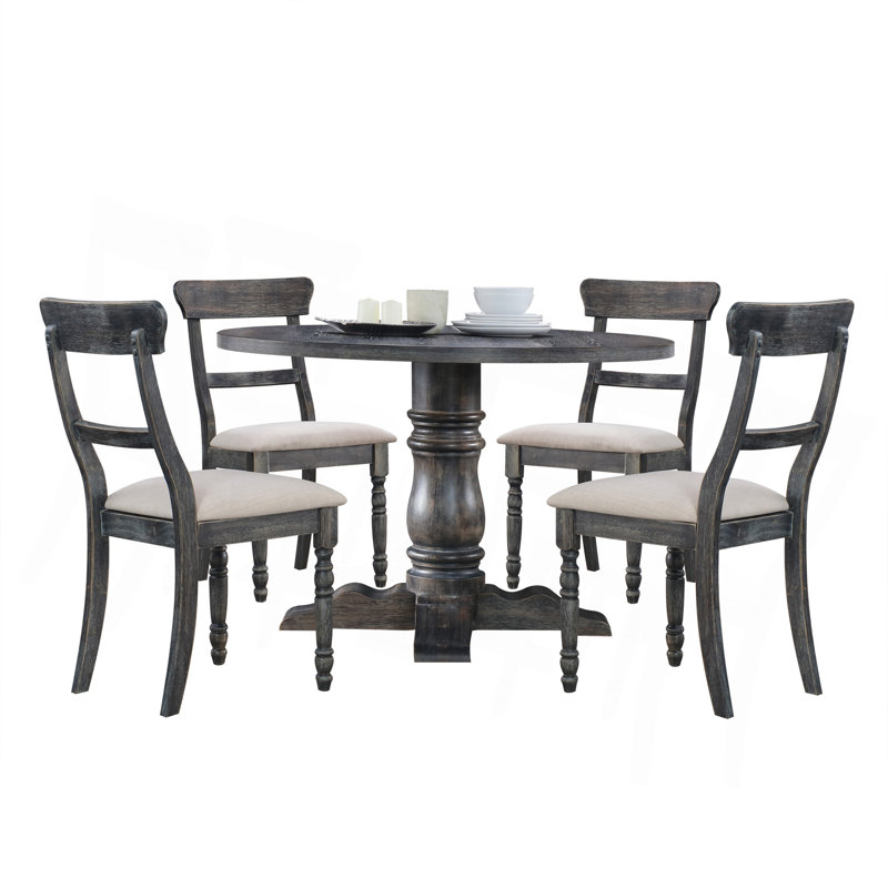 Ensemble de 2 chaises d'appoint en lin brun clair Leventis