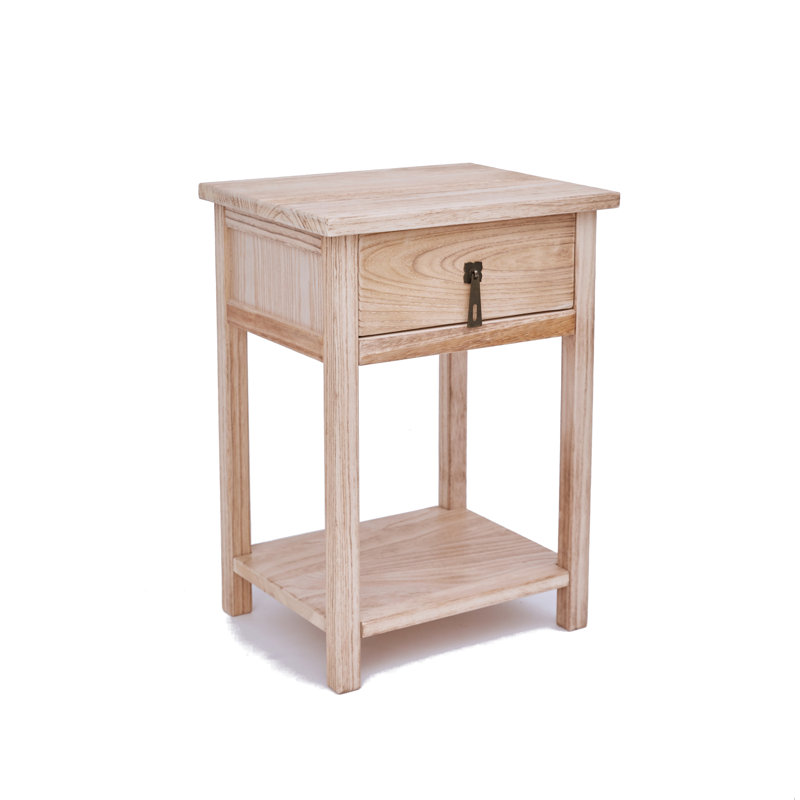 Bastian 40 cm W Bedside Table, Light Wood