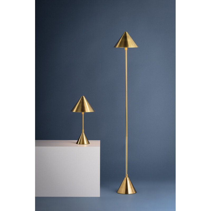 Salma Rechargeable Table Lamp in Aged Brass