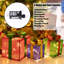 Ensemble de 3 boîtes-cadeaux de Noël éclairées