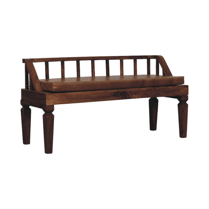 Leather Upholstered Bench