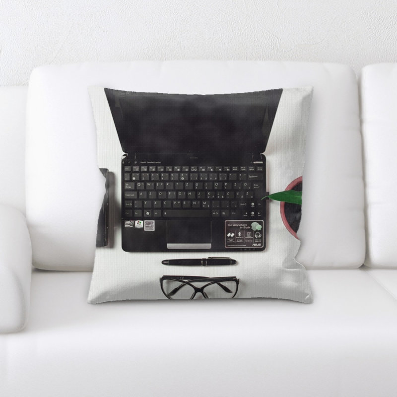 Microsuede Throw Pillow