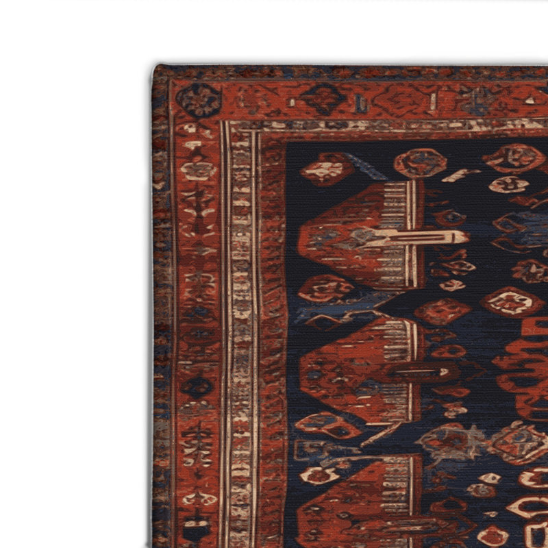 Tapis turc intérieur et extérieur brun, Rectangulaire 2 pi x 3 pi