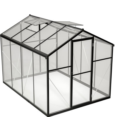 Walk-In Greenhouse With Temperature Control - And Practical 6X8 Ft Polycarbonate Cover Stable Build