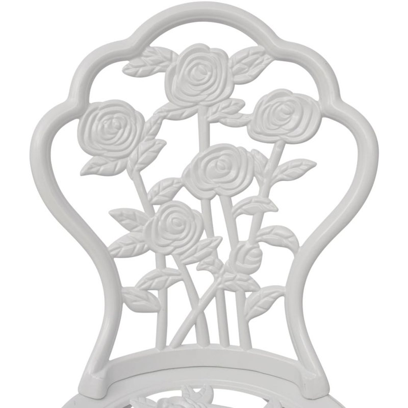 Aluminium Dining Chair, White