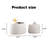 Sake Modern Round Storage Table Set with Lift-Off Lid
