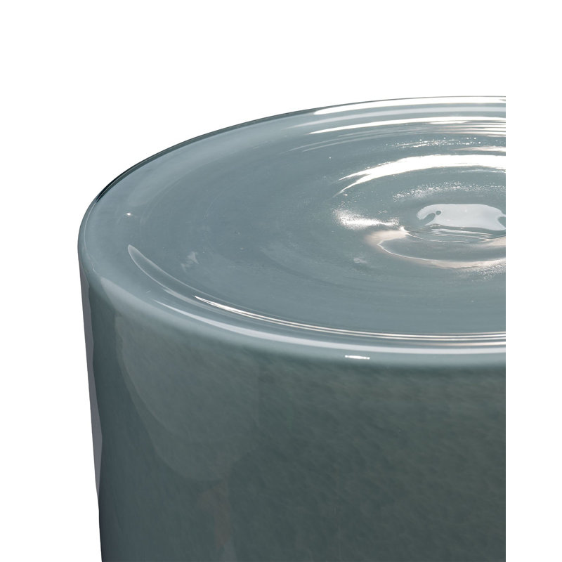 Huntington Garden Glass Accent Table, Green, Blue