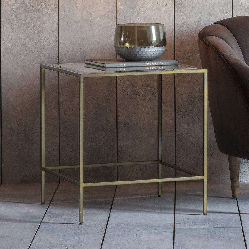 Bridgecliff Glass Top End Table