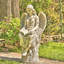 Statue de Dina assise en magnésium, livre de lecture «Dina»-291219976-291219975