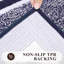 Ensemble de 3 tapis de bain à poils longs lavables et antidérapants
