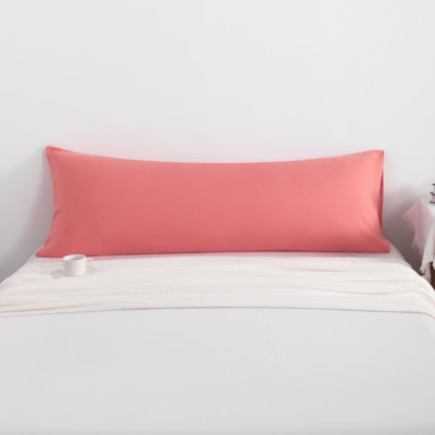 Housse de coussin pour le corps en microfibre brossée douce, taie pour le corps à fermeture à enveloppe, 20 po x 54 po, 1 paquet