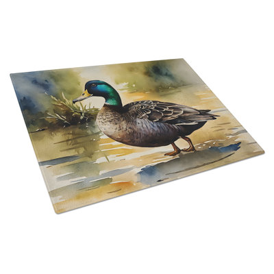 American Black Duck Glass Cutting Board