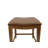 Elegant Brown 25 Inch Saddle-Style Backless Counter Stool with Nailhead Trim