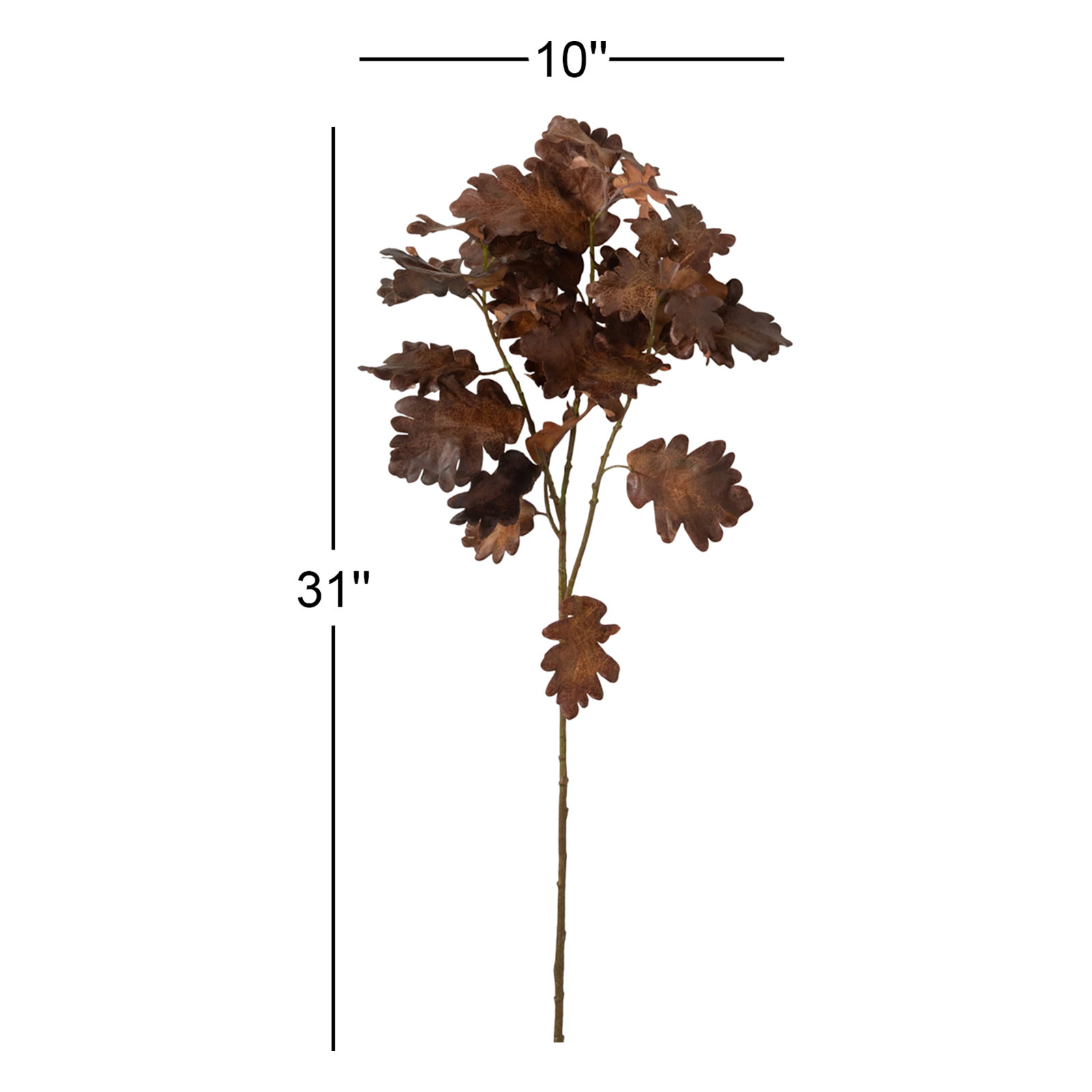 Faux Oak Leaf Stems