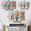 Arbre coloré abstrait 1 - Art mural africain-650924455-650924458