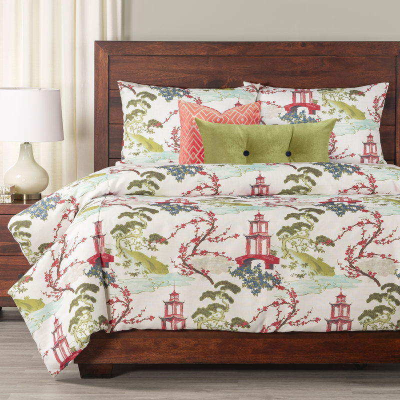 Zen Eclectic Polyester Duvet Cover, Full Duvet Cover + 5 Additional Pieces