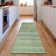 Premium Machine Washable Cerrito AMF598 Green Runner Rug