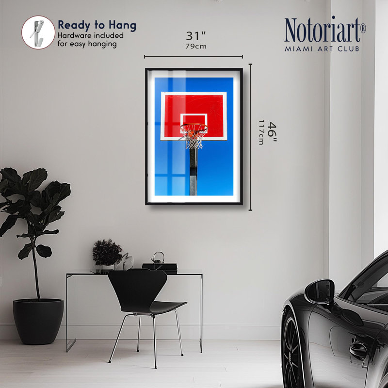 Tirelire net vortex imprimé par Notoriart, H 46 po x l 31 po, Noir