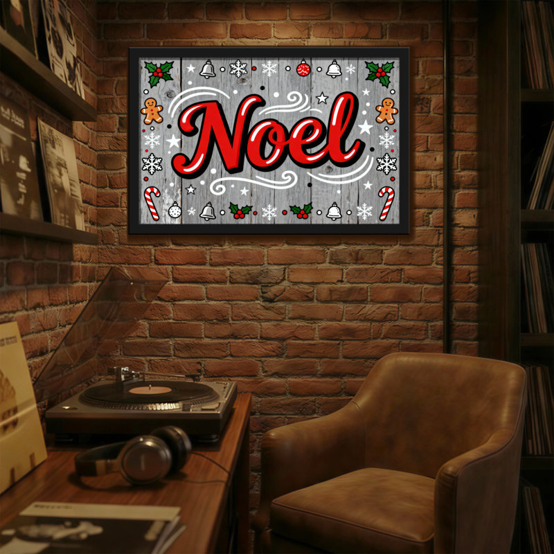Motif de Noël de Noël, H 12 po x l 18 po