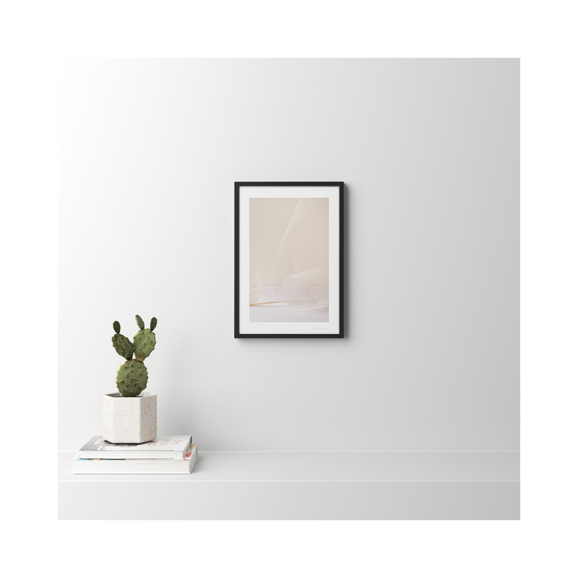 Balance 1 by Svetlana Smirnova, 20" H x 14" W x 1.25" D, Black