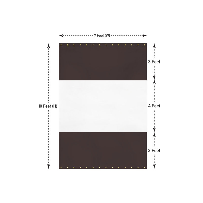 Heavy Duty Outdoor Clear Panel Curtain, All Weather Resistant Tarp Curtain for Pergola Porch Gazebo, Privacy Screen, Blackout Curtains(10 x 7 ft)