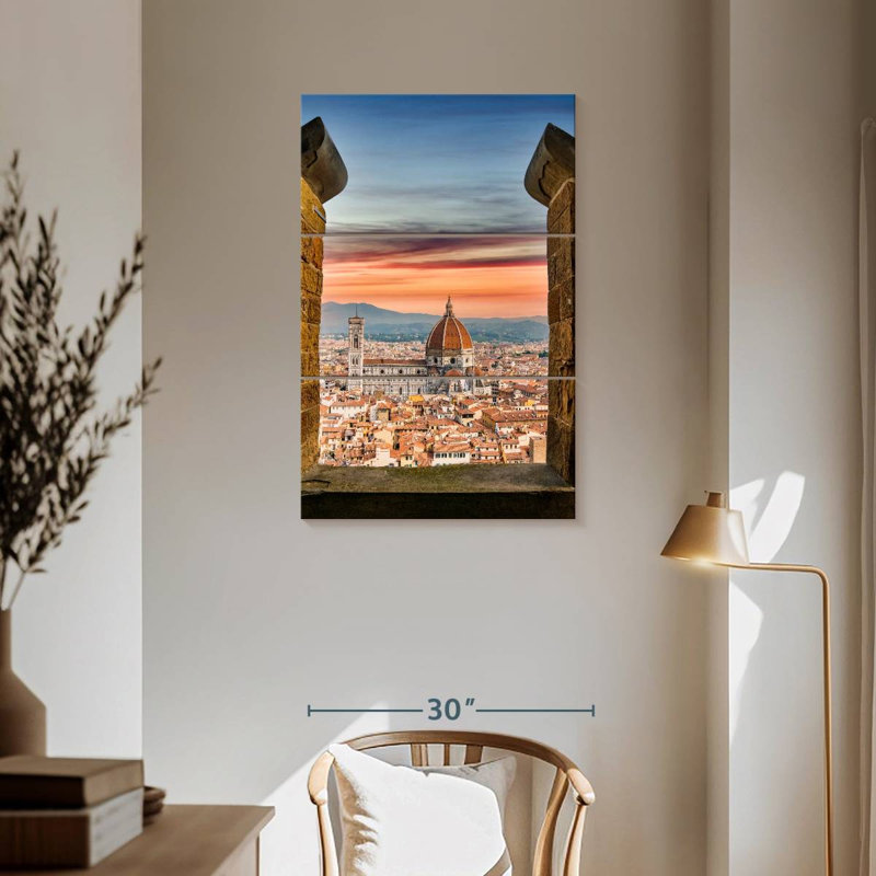 Masam Florence From The Top Italy, 57" H x 36" W