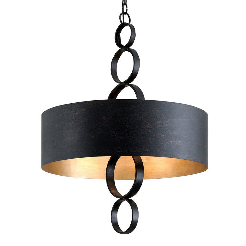 6 - Light Kitchen Island Geometric Pendant, 36" H x 26" W x 26" D