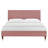 Modway Leah Chevron Tufted Performance Velvet Platform Bed-1289314038-1289314024