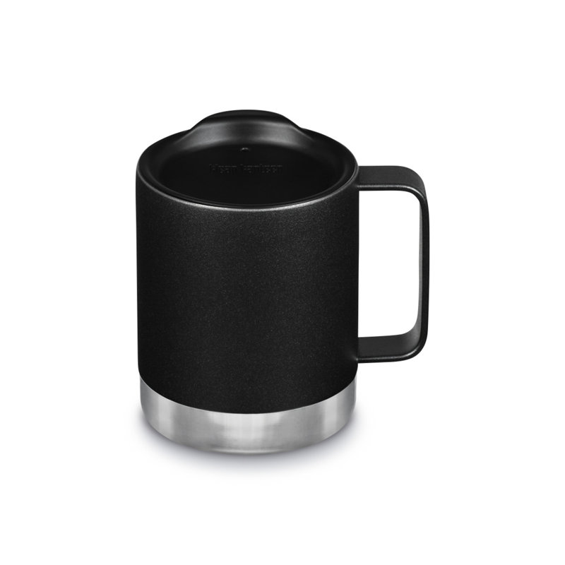 Klean Kanteen 12 fl. oz. Vacuum Insulated Stainless Steel Travel Mug with, Matte Black