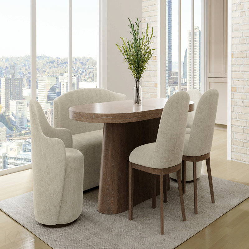 Oval Dining Table In Cocoa Finish