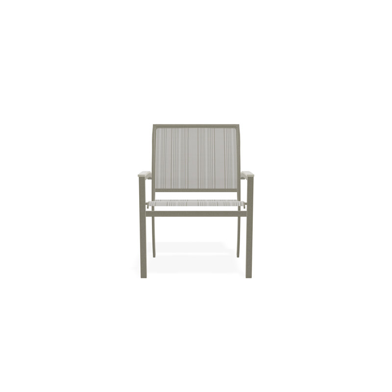 Chaise de café empilable en aluminium Bazza, Port, Tempête