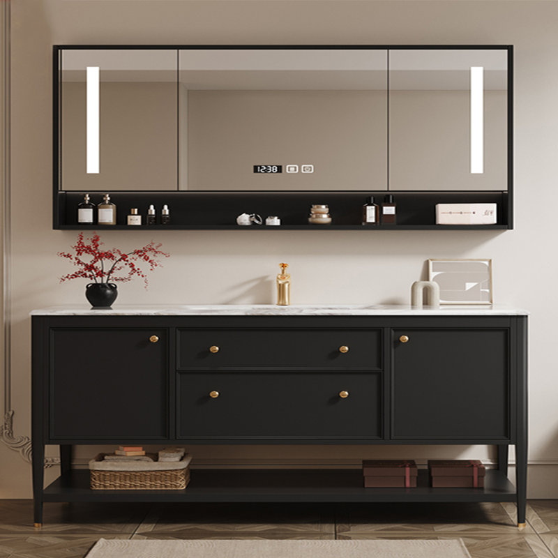 Armoire de salle de bain légère et luxueuse, 71"