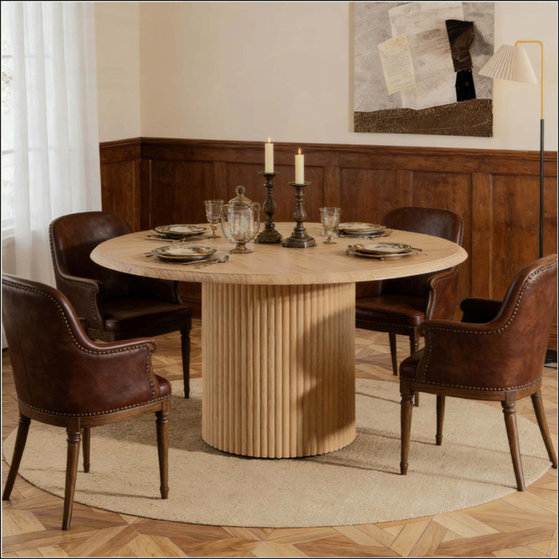 Table de salle à manger, table de voeux ronde, table de cuisine
