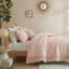 Ensemble de housse de couette à volants en coton rose-123024983-123024980